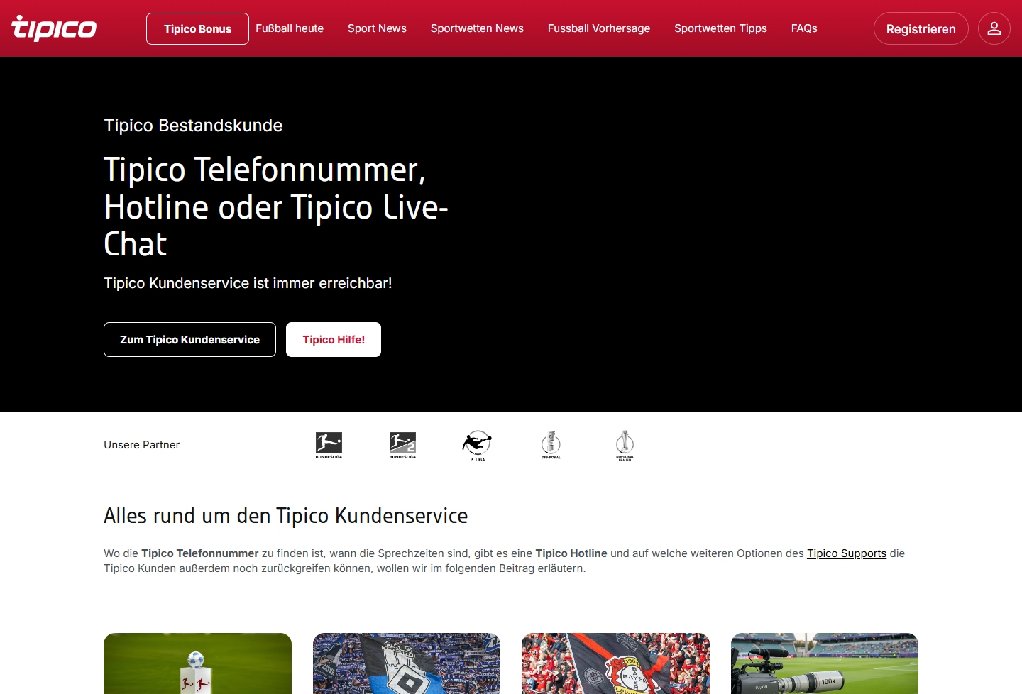 Tipico Kundenservice, Telefonnummer, Kontakt